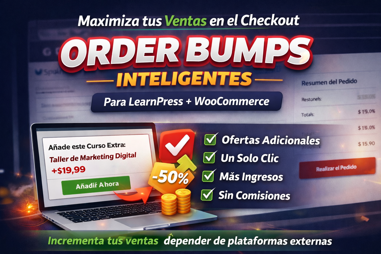 Plugin Ventas complementarias para Learnpress
